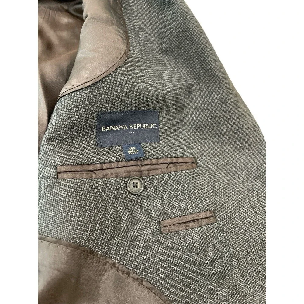 Banana Republic Blazer Mens 46R Cotton Jacket 2 Button Sport Coat Casual Formal